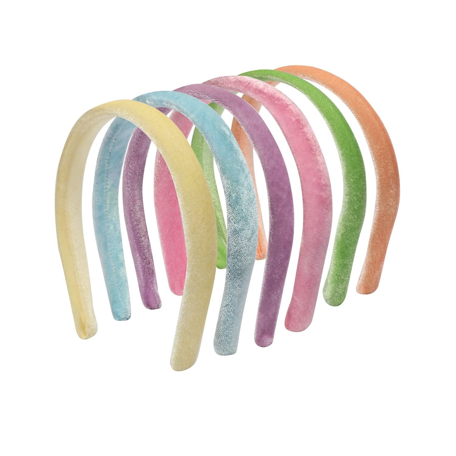 61iJyp40DHL.jpg Accessher Women Casual Wear Handcrafted Multicolor Velvet Hairband For Girls - Fast Shipping to USA & Canada - Image 1