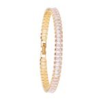 SALTY Anti Tarnish Glimmer Diamond Tennis Bracelet for Women | Fancy Jewellery Gifts | Hand Band | Latest Fashion Accessories for Girls | Minimal Jewelry Design | Gift for Mother's Day - Fast Shipping to USA & Canada
