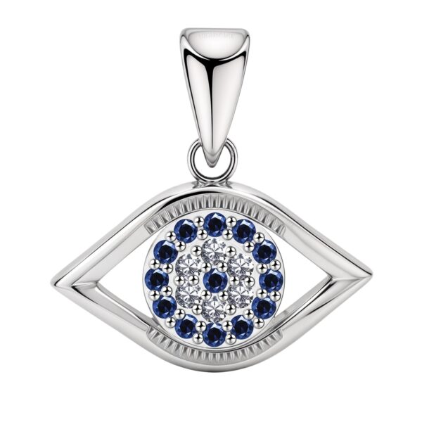 HighSpark 925 Silver Evil Eye Pendant - Fast Shipping to USA & Canada