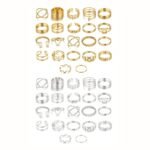 Shining Diva Fashion 44 pcs Combo Set Gold and Silver Plated Rings for Women and Girls Latest Stylish (cmb300) - Fast Shipping to USA & Canada