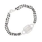 ANAYRA Fine Silver Jewellery Classic Pure Silver Mangalsutra Bracelet for Women | Hand Mangalsutra Gift - Fast Shipping to USA & Canada