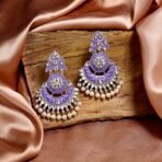Estele Stylish & Traditional Meenakari Drop Earrings Collection with Pearls for Girls & Women's - Fast Shipping to USA & Canada - Image 3