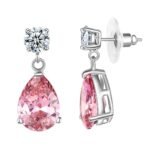 Yellow Chimes Earrings for Women and Girls | Multicolor Stone Crystal | Silver Tone Drops | Oval Shaped | Birthday Gift for Girls and Women Anniversary Gift for Wife - Fast Shipping to USA & Canada