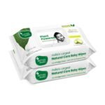 Mother Sparsh Natural Care Baby Wipes I 100% Plant Made Fabric From Forest Land | Fresh+Cleanse (with Cucumber) Plant Powered Wet Wipes For Baby I Cotton Cloth Like Bigger Sheets | 60 Pcs (Pack of 2) - Fast Shipping to USA & Canada