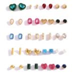 Shining Diva Fashion 40 pcs Latest Stylish Crystal Earring Combo Set Earrings for Women and Girls (15753er) - Fast Shipping to USA & Canada