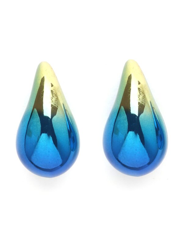 KARATCART Blue Stud Earrings for Women - Fast Shipping to USA & Canada