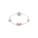 Swarovski Swan bracelet, Magnetic closure, Swan, Pink, Rose gold-tone plated - Fast Shipping to USA & Canada
