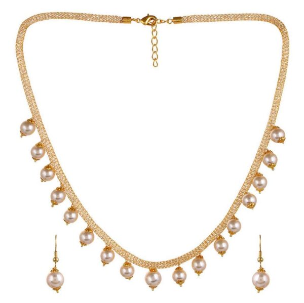 Sukkhi Pearl Choker Necklace Set - Fast Shipping to USA & Canada