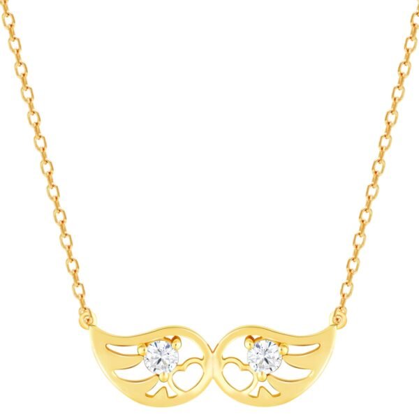 GIVA 925 Silver 18k Gold Plated Rose Gold Zircon Necklace | Gifts for Women & Girls