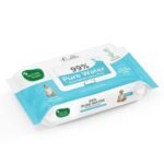 Mother Sparsh 99% Pure Water Baby Wipes (40 Unscented Wipes) Travel Friendly Pack made with Plant Based Fabric - Fast Shipping to USA & Canada