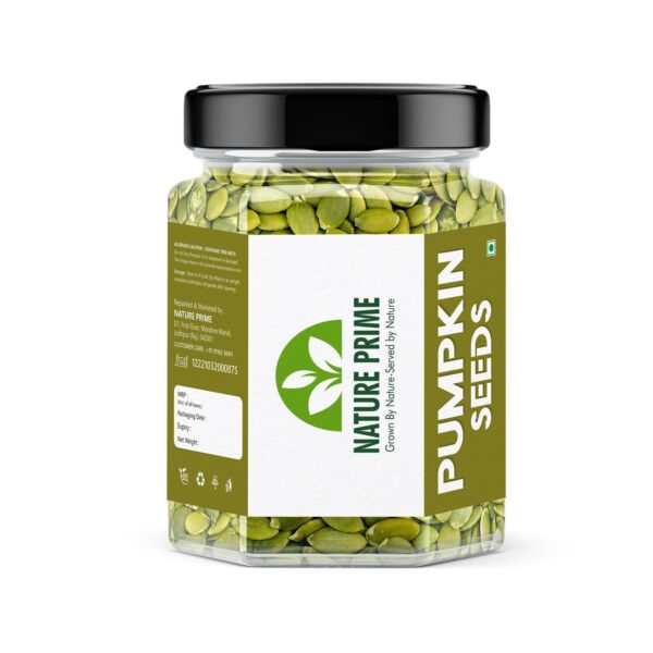 Nature Prime Raw Dried Pumpkin Seeds | Healthy Diet Snacks - 250 Gm - Fast Shipping to USA & Canada