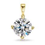 HighSpark Silver Solitaire Pendant - Fast Shipping to USA & Canada