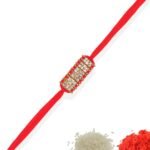 ACCESSHER Elegant Studded Rakhi For Beloved Brother - Fast Shipping to USA & Canada