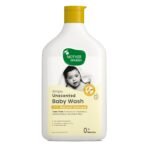 Mother Sparsh Simply Unscented Baby Wash With Natural Oatmeal- 400ml | Fragrance Free Baby Body Wash | Tear Free Formula for Newborn's Sensitive Skin - Fast Shipping to USA & Canada