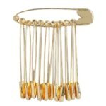 Accessher Gold Plated Stainless Steel Saree/Hijab Pins (12 Pcs) - Fast Shipping to USA & Canada