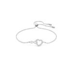 Swarovski Women Infinity Bracelet, Infinity And Heart, White, Rhodium Plated - Fast Shipping to USA & Canada