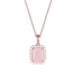 GIVA 925 Silver Rosegold Fairytale Pendant With Link Chain | Gifts for Girlfriend, Gifts for Women and Girls |With Certificate of Authenticity and 925 Stamp | 6 Month Warranty*