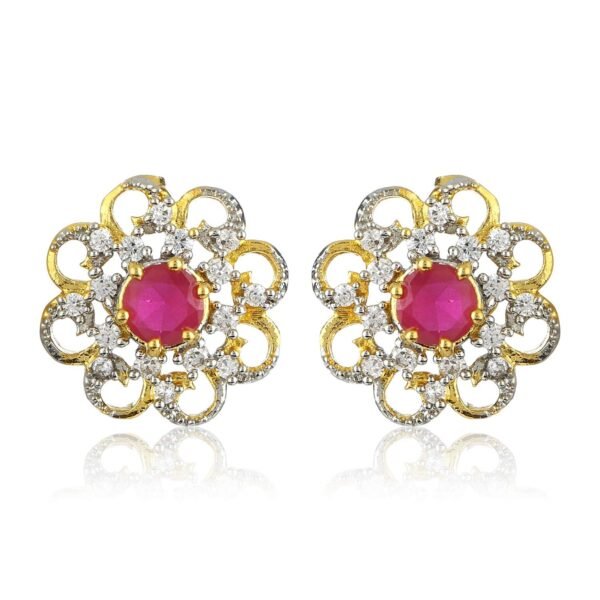 Estele Gold Plated Stud Earrings For Women - Fast Shipping to USA & Canada