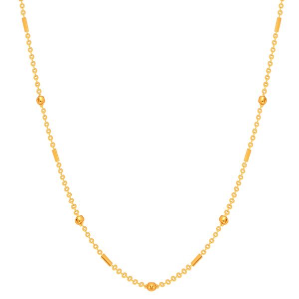 Fashion Frill Necklace Gold Plated Brass Chain for Men Women & Girls Jewelry Stylish - Fast Shipping to USA & Canada