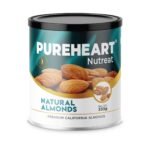 Pureheart Nutreat Natural Almonds (333 gm) Premium California Almond Nuts/Dry Fruit, Crunchy & Delicious Dried Badam - Fast Shipping to USA & Canada