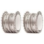 Shining Diva Fashion Set of 40 Bangles Set for Women | Oxidised Silver Plated Celebrity Inspired Jewellery | Latest Stylish Traditional Bangle for Girls and Women - Fast Shipping to USA & Canada