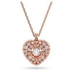 Swarovski Women's Idyllia Pendant, Heart, White, Rose Gold-Tone Plated - Fast Shipping to USA & Canada