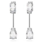 Swarovski Women Mesmera Bar Earrings, Mixed Cuts, White, Rhodium Plated - Fast Shipping to USA & Canada