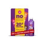 Yogabar No Added Sugar Protein Bars, 20g Protein, Pack of 6 with Free Protein Shake of 250 ml - Fast Shipping to USA & Canada