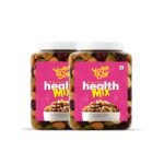 Yogabar Daily Health Mix - 2 Trail Mix Jars, 850g Each - Mixed Nuts, Dried Fruits & Seeds - Almonds, Cashews, Pumpkin Seeds & More - Healthy Protein Snack - Ideal for Healthy Snacking, Hikes - Fast Shipping to USA & Canada