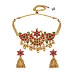 Shining Diva Fashion Latest Stylish Design Fancy Choker Traditional Necklace Jewellery Set for Women - Fast Shipping to USA & Canada