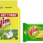 Vim Antismell with Pudina Buy 4 get 1, Pack of 5 & Vim Dishwash Bar Lemon, Removes Stain And Grease With Power Of Lemon, 300 g - Fast Shipping to USA & Canada