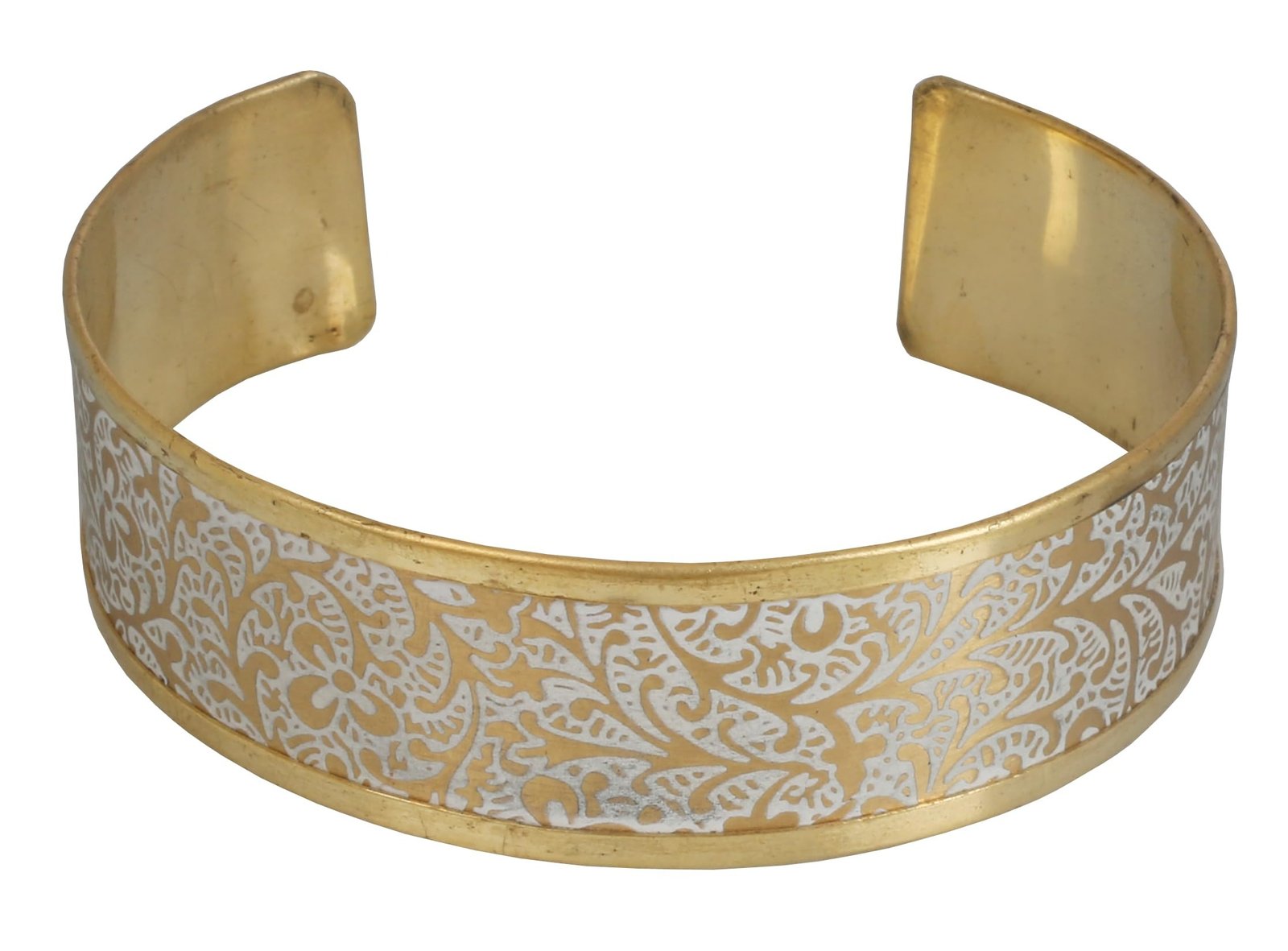 71CDnD3H1UL.jpg Touchstone White Meenakari Cuff Bracelet ? Fast Shipping to USA & Canada - Image 1