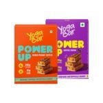 Yogabar Power Up 20g Protein Bar (5 x Choco Peanut Butter Bars, 5 x Coffee Rush Bars) | No Added Sugar Protein Bars | Premium High Protein Blend - Whey Protein Concentrate, Isolate, Peanuts & Soy | Healthy Protein Snacks - Fast Shipping to USA & Canada