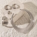 Shining Diva Fashion Latest Stylish Design Silver Plated Bracelet Ring Earrings Necklace Jewellery Set for Women (16676s) - Fast Shipping to USA & Canada - Image 5