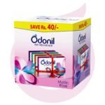 Odonil Bathroom Air Freshener Blocks Mixed Fragrances - 192g (48g*4) | Mixed Fragrances: Jamine, Lavender, Orchid, Rose| Long Lasting Fragrance - Fast Shipping to USA & Canada