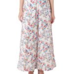 Zink London Women's Off White Printed Co-ord Trouser - Fast Shipping to USA & Canada