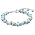 Swarovski Gema bracelet, Mixed cuts, Blue, Rhodium plated - Fast Shipping to USA & Canada