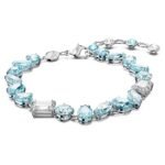 Swarovski Gema bracelet, Mixed cuts, Blue, Rhodium plated - Fast Shipping to USA & Canada