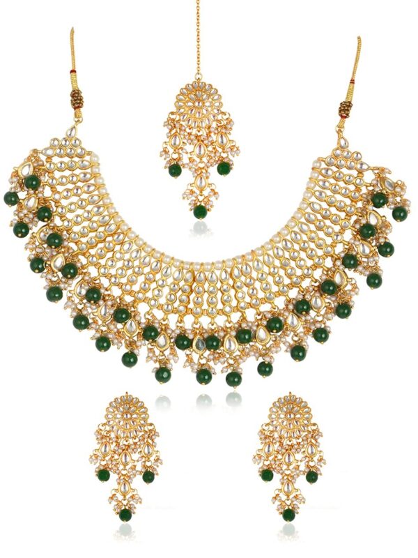 Karatcart 22K GoldPlated Kundan Necklace for Women - Fast Shipping to USA & Canada