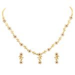 Sasitrends American Diamond AD/CZ Zircon Fashion Jewellery Set Necklace with Earrings for Women - Fast Shipping to USA & Canada