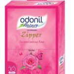 Odonil Bathroom Air Freshener Zipper - Scintillating Rose - 10 g (Pack of 6) - Fast Shipping to USA & Canada
