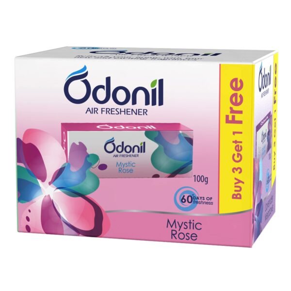 Odonil Bathroom Air Freshener Blocks 100g - Buy 3 + 1 Free| Mixed Fragrance | With Odour Buster Technology - Fast Shipping to USA & Canada