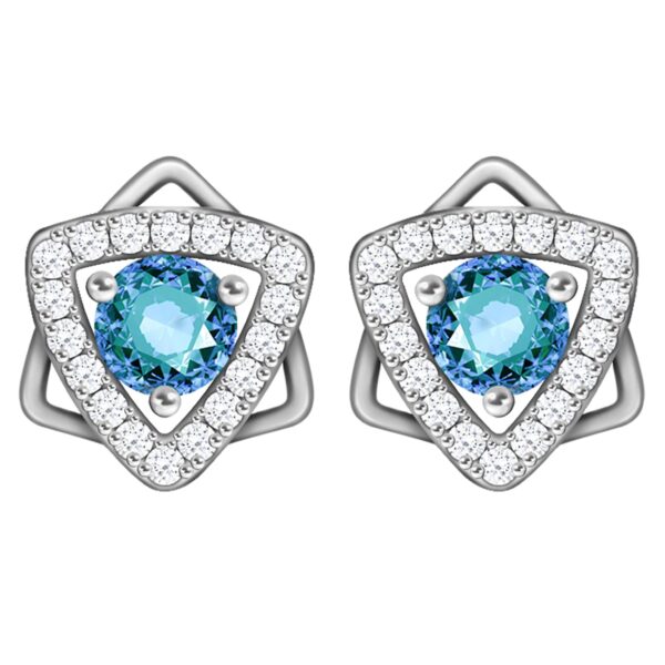 GIVA 925 Silver Aqua Blue Star Earrings | Gifts for Girlfriend, Gifts for Women and Girls | With Certificate of Authenticity and 925 Stamp | 6 Month Warranty