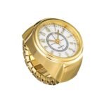 Fashion Frill Ring Watch for Women Stainless Steel Gold Plated Stylish Strachable Gold Ring for Women Girls Love Gifts - Fast Shipping to USA & Canada