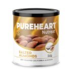 Pureheart Dry Roasted Nutreat Salted Almonds (333 gm) Natural Premium California Almond Nuts/ Dry Fruit, Crunchy & Delicious Almonds - Fast Shipping to USA & Canada