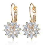 Shining Diva Fashion Latest 18k Gold Plated AAA Crystal Diamonds Earrings For Women & Girls - Fast Shipping to USA & Canada