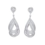 ANAYRA Swirl Pure Silver Earrings for Women | Hallmarked Statement Stud Jewellery - Fast Shipping to USA & Canada