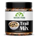 Nature Prime Healthy Trail Mix 1 kg - Almonds | Cashew | Raisins | Black Raisins | Pumpkin | Sunflower | Roasted Flax Seeds | Healthy Snack | Nuts and Dry Fruits (Jar Pack) - Fast Shipping to USA & Canada