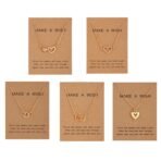 Shining Diva Fashion 5 Pcs Latest Stylish Crystal Heart Necklace Jewellery Set for Women Pendant Necklace Gifts for Girls (16475np) - Fast Shipping to USA & Canada