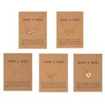 Shining Diva Fashion 5 Pcs Latest Stylish Crystal Heart Necklace Jewellery Set for Women Pendant Necklace Gifts for Girls (16475np) - Fast Shipping to USA & Canada